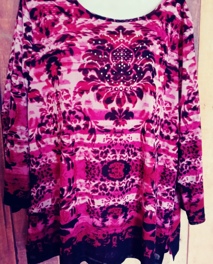 *TanJay Women's Long Sleeve Blouse Size 3X. B14-127